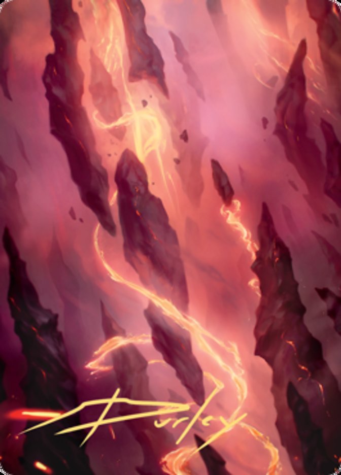 Mountain 1 Art Card (Gold-Stamped Signature) [Zendikar Rising Art Series] | Tacoma Games