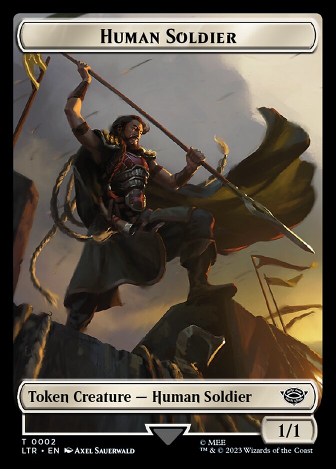 Human Soldier Token (02) [The Lord of the Rings: Tales of Middle-Earth Tokens] | Tacoma Games