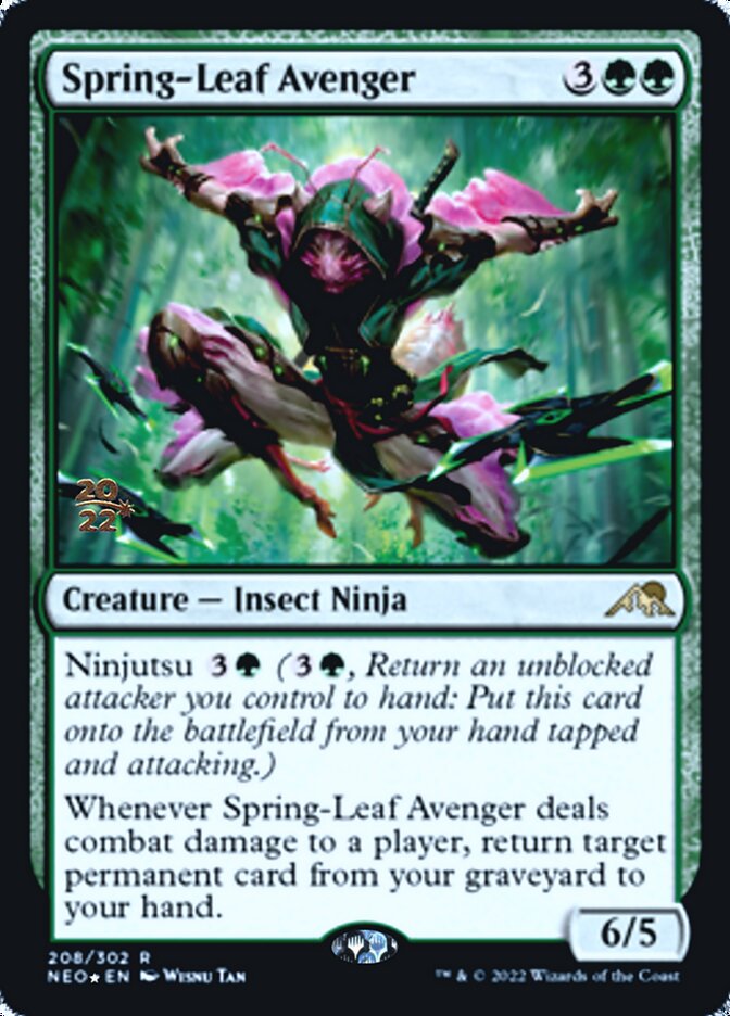 Spring-Leaf Avenger [Kamigawa: Neon Dynasty Prerelease Promos] | Tacoma Games