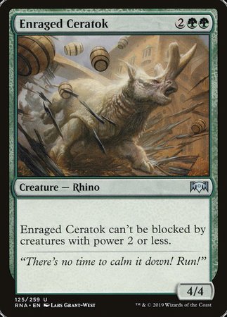 Enraged Ceratok [Ravnica Allegiance] | Tacoma Games