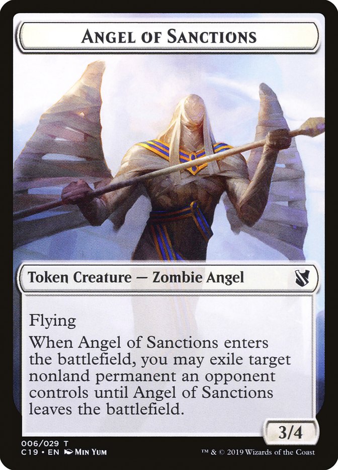 Angel of Sanctions [Commander 2019 Tokens] | Tacoma Games