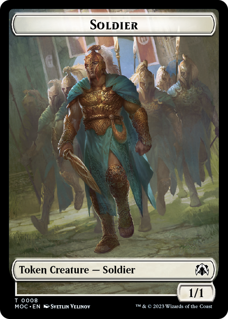 Soldier // Insect Double-Sided Token [March of the Machine Commander Tokens] | Tacoma Games