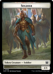 Soldier // Insect Double-Sided Token [March of the Machine Commander Tokens] | Tacoma Games