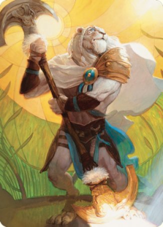 Ajani, Sleeper Agent Art Card [Dominaria United Art Series] | Tacoma Games