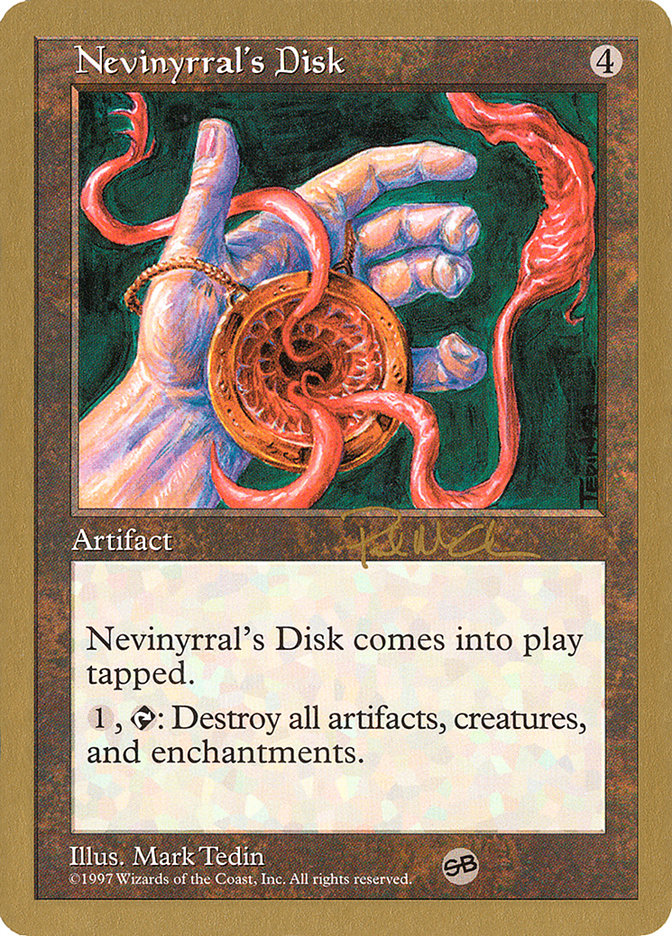 Nevinyrral's Disk (Paul McCabe) (SB) [World Championship Decks 1997] | Tacoma Games