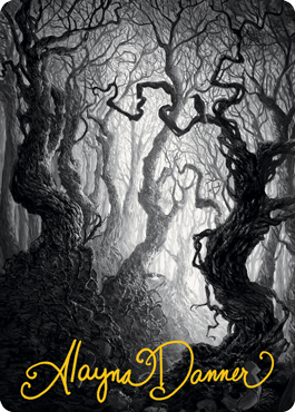Forest 2 Art Card (Gold-Stamped Signature) [Innistrad: Midnight Hunt Art Series] | Tacoma Games