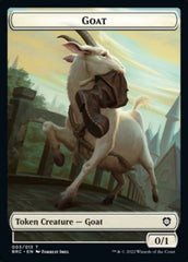 Construct (008) // Goat Double-Sided Token [The Brothers' War Commander Tokens] | Tacoma Games