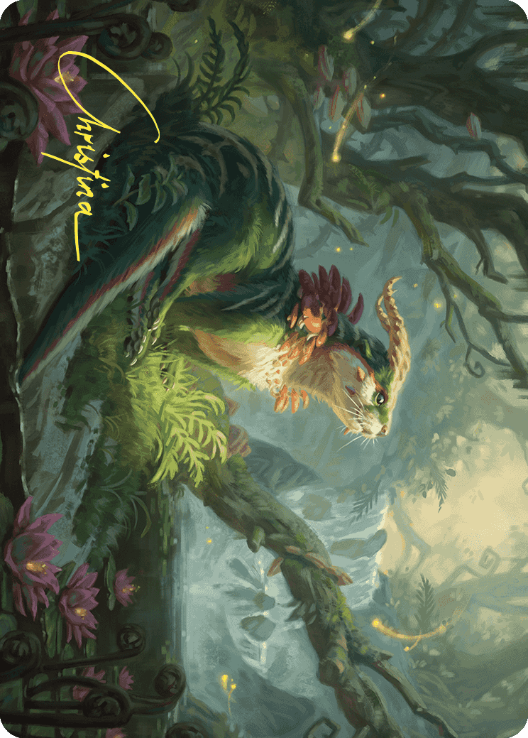 Elusive Otter Art Card (Gold-Stamped Signature) [Wilds of Eldraine Art Series] | Tacoma Games