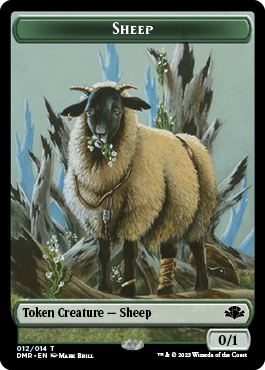 Sheep Token [Dominaria Remastered Tokens] | Tacoma Games