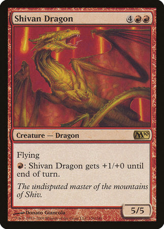Shivan Dragon [Magic 2010] | Tacoma Games