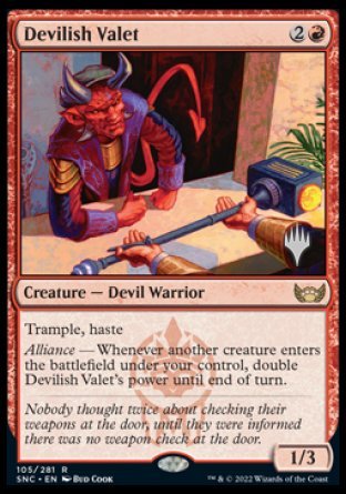 Devilish Valet (Promo Pack) [Streets of New Capenna Promos] | Tacoma Games