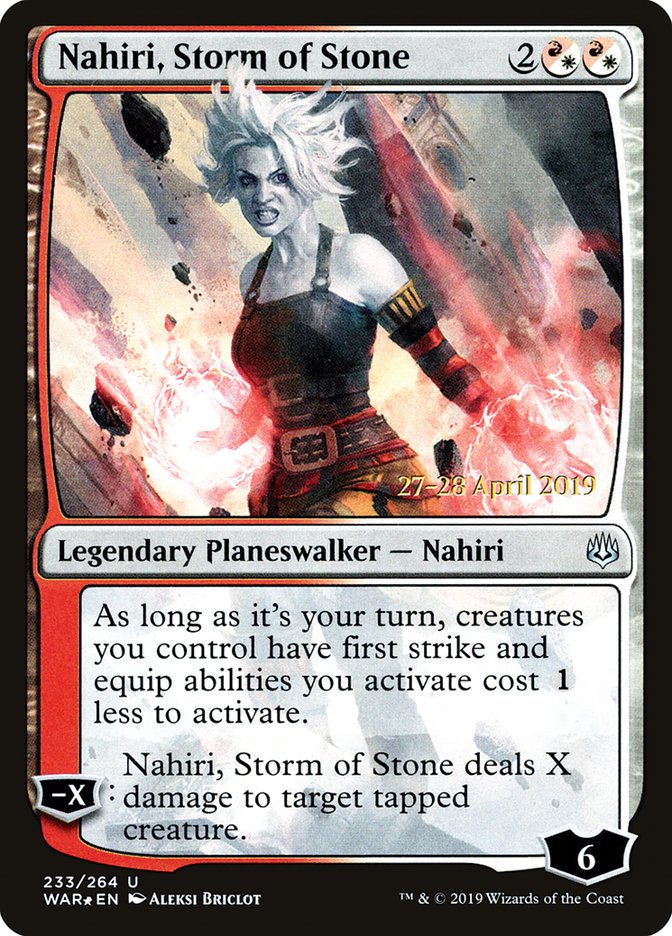 Nahiri, Storm of Stone  [War of the Spark Prerelease Promos] | Tacoma Games