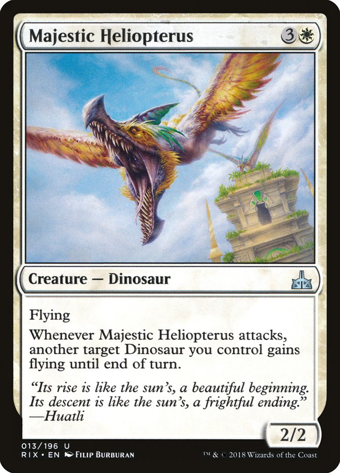 Majestic Heliopterus [Rivals of Ixalan] | Tacoma Games