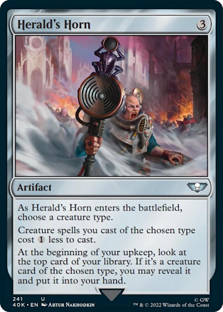 Herald's Horn (Surge Foil) [Universes Beyond: Warhammer 40,000] | Tacoma Games