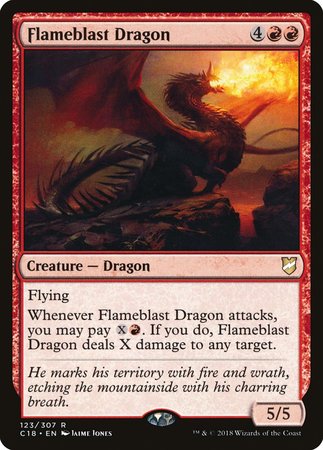 Flameblast Dragon [Commander 2018] | Tacoma Games