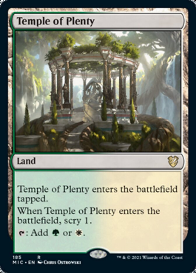 Temple of Plenty [Innistrad: Midnight Hunt Commander] | Tacoma Games