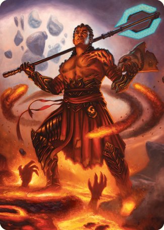 Koth, Fire of Resistance Art Card [Phyrexia: All Will Be One Art Series] | Tacoma Games