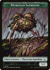 Treasure (20) // Phyrexian Saproling Double-Sided Token [March of the Machine Tokens] | Tacoma Games
