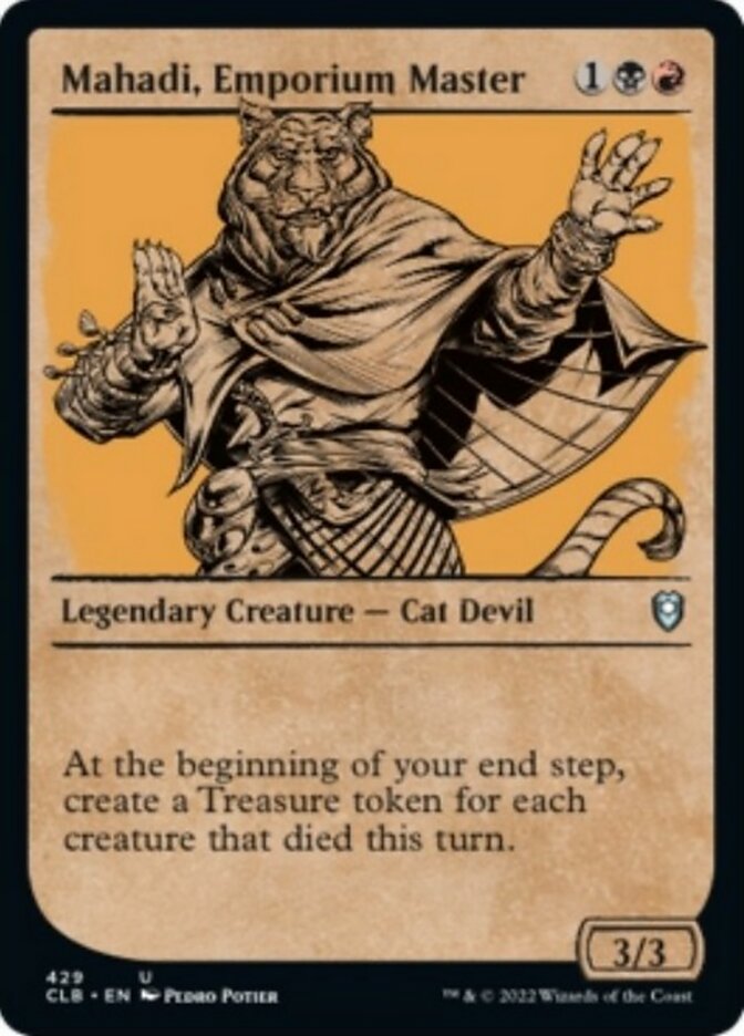 Mahadi, Emporium Master (Showcase) [Commander Legends: Battle for Baldur's Gate] | Tacoma Games
