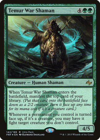 Temur War Shaman [Fate Reforged Promos] | Tacoma Games