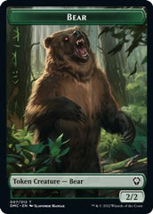 Kavu // Bear Double-sided Token [Dominaria United Commander Tokens] | Tacoma Games