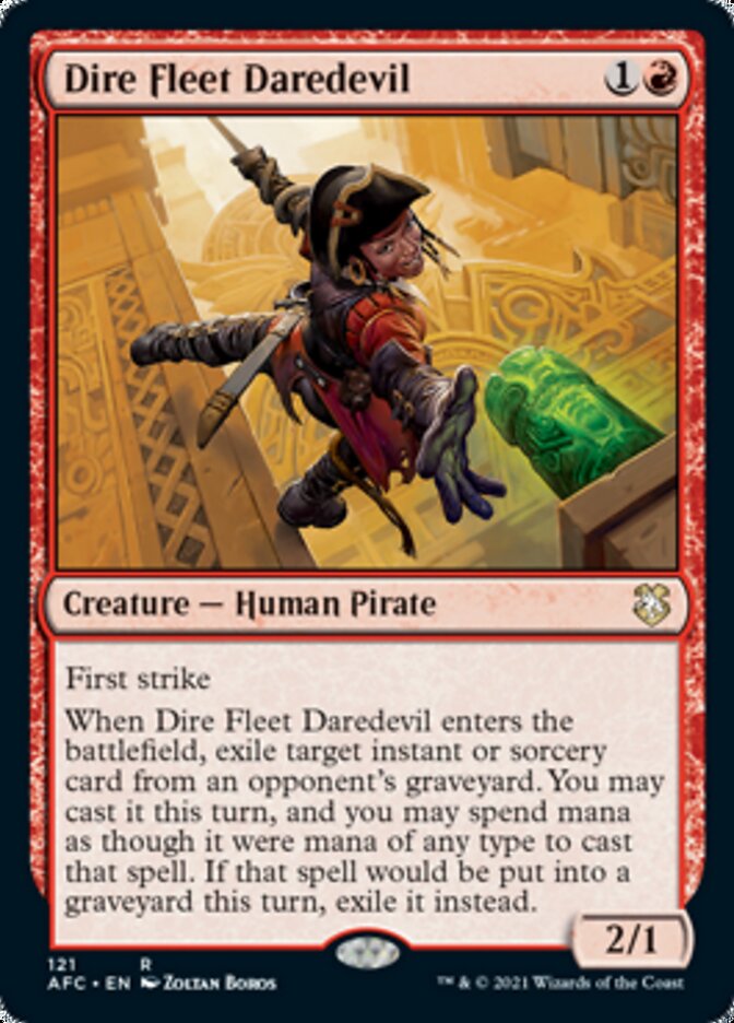 Dire Fleet Daredevil [Dungeons & Dragons: Adventures in the Forgotten Realms Commander] | Tacoma Games