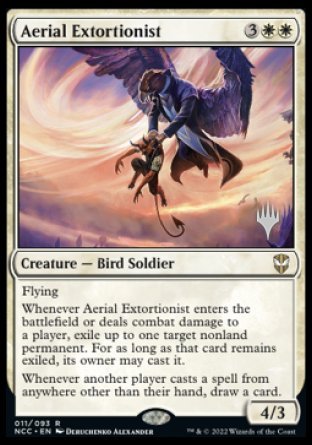 Aerial Extortionist (Promo Pack) [Streets of New Capenna Commander Promos] | Tacoma Games