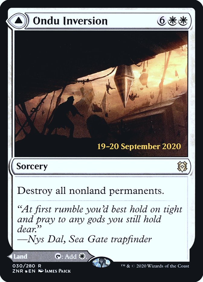 Ondu Inversion // Ondu Skyruins  [Zendikar Rising Prerelease Promos] | Tacoma Games