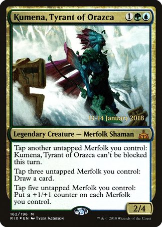 Kumena, Tyrant of Orazca [Rivals of Ixalan Promos] | Tacoma Games