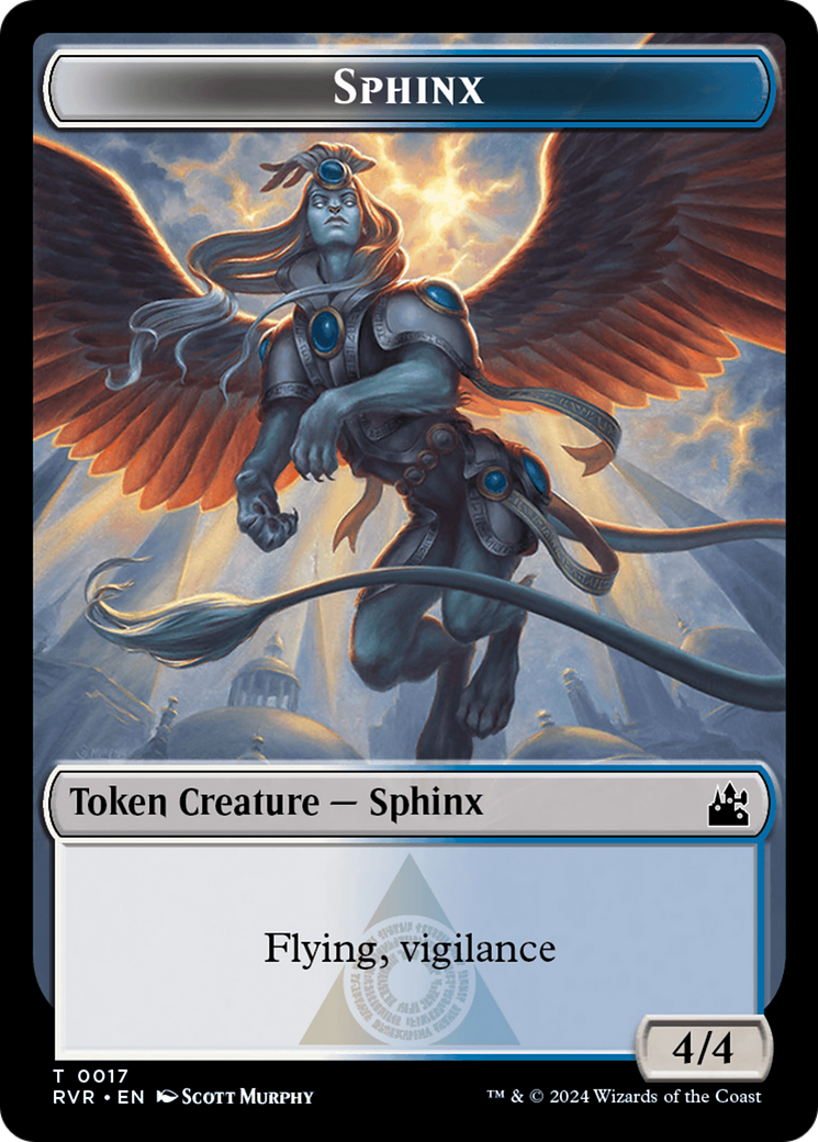 Bird // Sphinx Double-Sided Token [Ravnica Remastered Tokens] | Tacoma Games