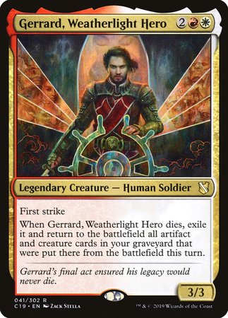 Gerrard, Weatherlight Hero [Commander 2019] | Tacoma Games