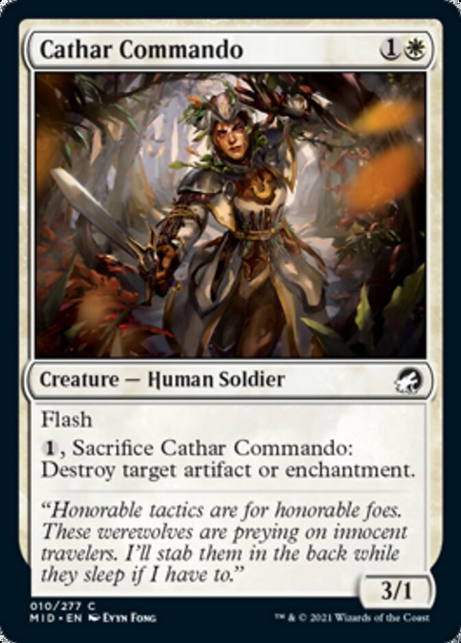 Cathar Commando [Innistrad: Midnight Hunt] | Tacoma Games