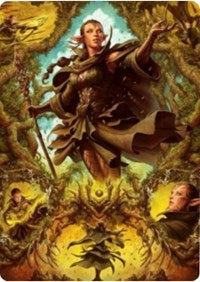 Nissa of Shadowed Boughs 2 Art Card [Zendikar Rising Art Series] | Tacoma Games