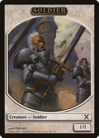 Soldier Token [Tenth Edition Tokens] | Tacoma Games