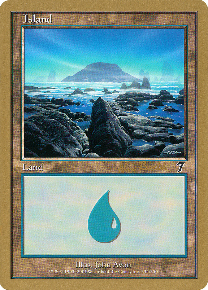 Island (ab334) (Alex Borteh) [World Championship Decks 2001] | Tacoma Games