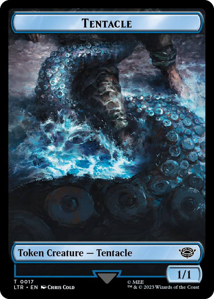 Tentacle // Food (0024) Double-Sided Token (Surge Foil) [The Lord of the Rings: Tales of Middle-Earth Tokens] | Tacoma Games