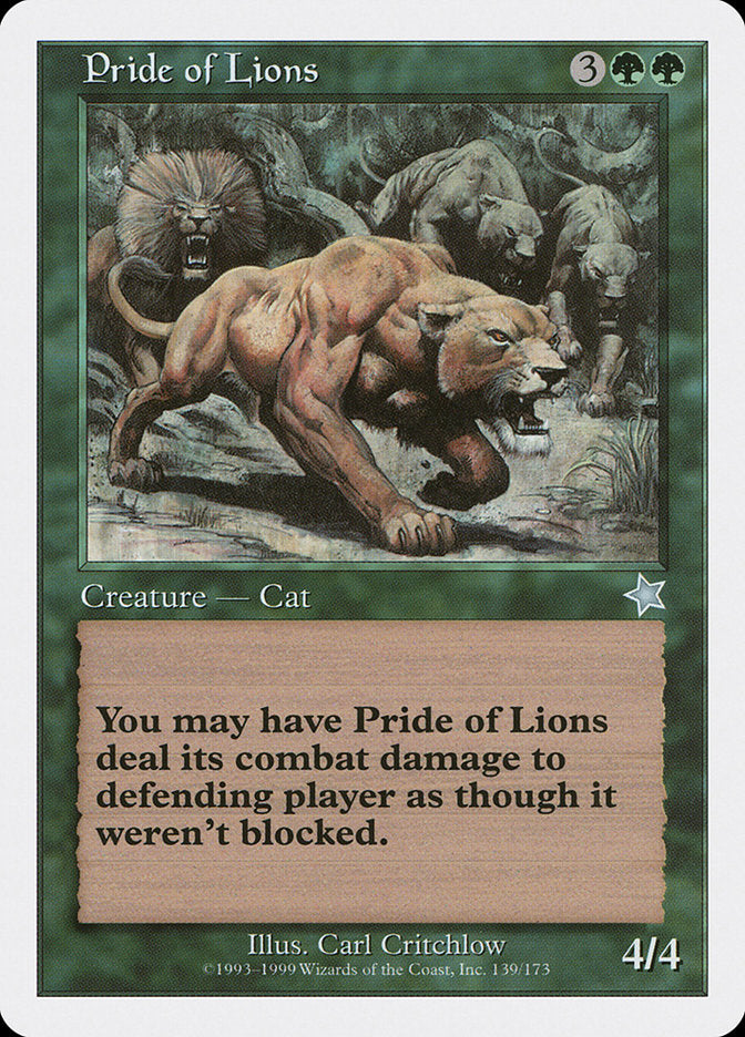 Pride of Lions [Starter 1999] | Tacoma Games