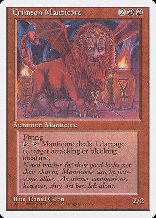 Crimson Manticore [Fourth Edition] | Tacoma Games