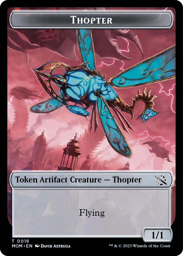 First Mate Ragavan // Thopter Double-Sided Token [March of the Machine Tokens] | Tacoma Games