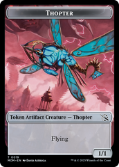 Thopter // Beast Double-Sided Token [March of the Machine Commander Tokens] | Tacoma Games