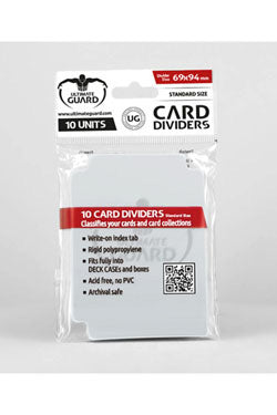 CARD DIVIDERS STANDARD SIZE TRANSPARENT | Tacoma Games