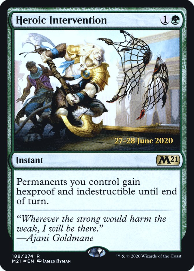 Heroic Intervention  [Core Set 2021 Prerelease Promos] | Tacoma Games