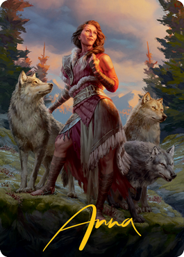 Arlinn, the Pack's Hope 1 Art Card (Gold-Stamped Signature) [Innistrad: Midnight Hunt Art Series] | Tacoma Games