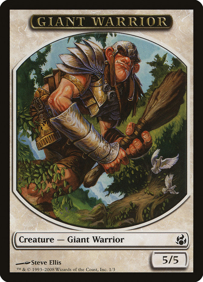 Giant Warrior [Morningtide Tokens] | Tacoma Games