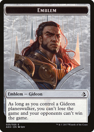Emblem - Gideon of the Trials [Amonkhet Tokens] | Tacoma Games