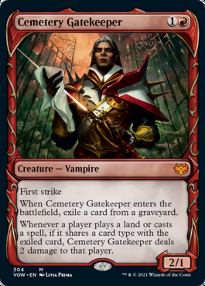 Cemetery Gatekeeper (Showcase Fang Frame) [Innistrad: Crimson Vow] | Tacoma Games