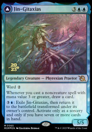 Jin-Gitaxias // The Great Synthesis [March of the Machine Prerelease Promos] | Tacoma Games