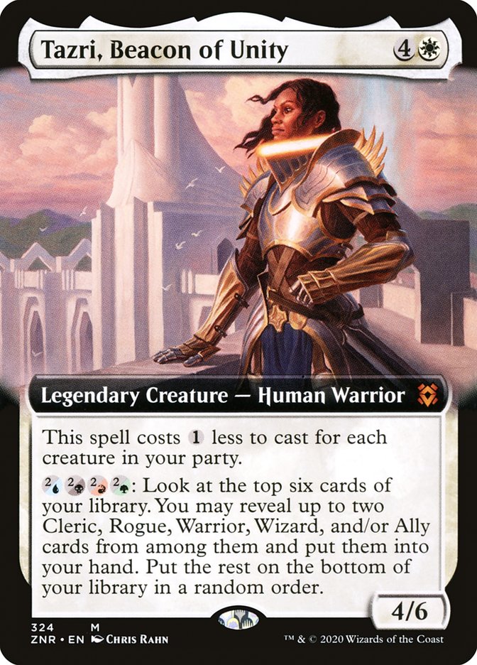 Tazri, Beacon of Unity (Extended Art) [Zendikar Rising] | Tacoma Games