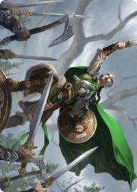 Maja, Bretagard Protector Art Card [Kaldheim: Art Series] | Tacoma Games