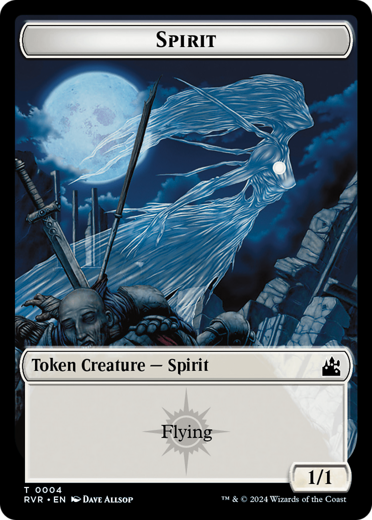 Goblin (0008) // Spirit (0004) Double-Sided Token [Ravnica Remastered Tokens] | Tacoma Games